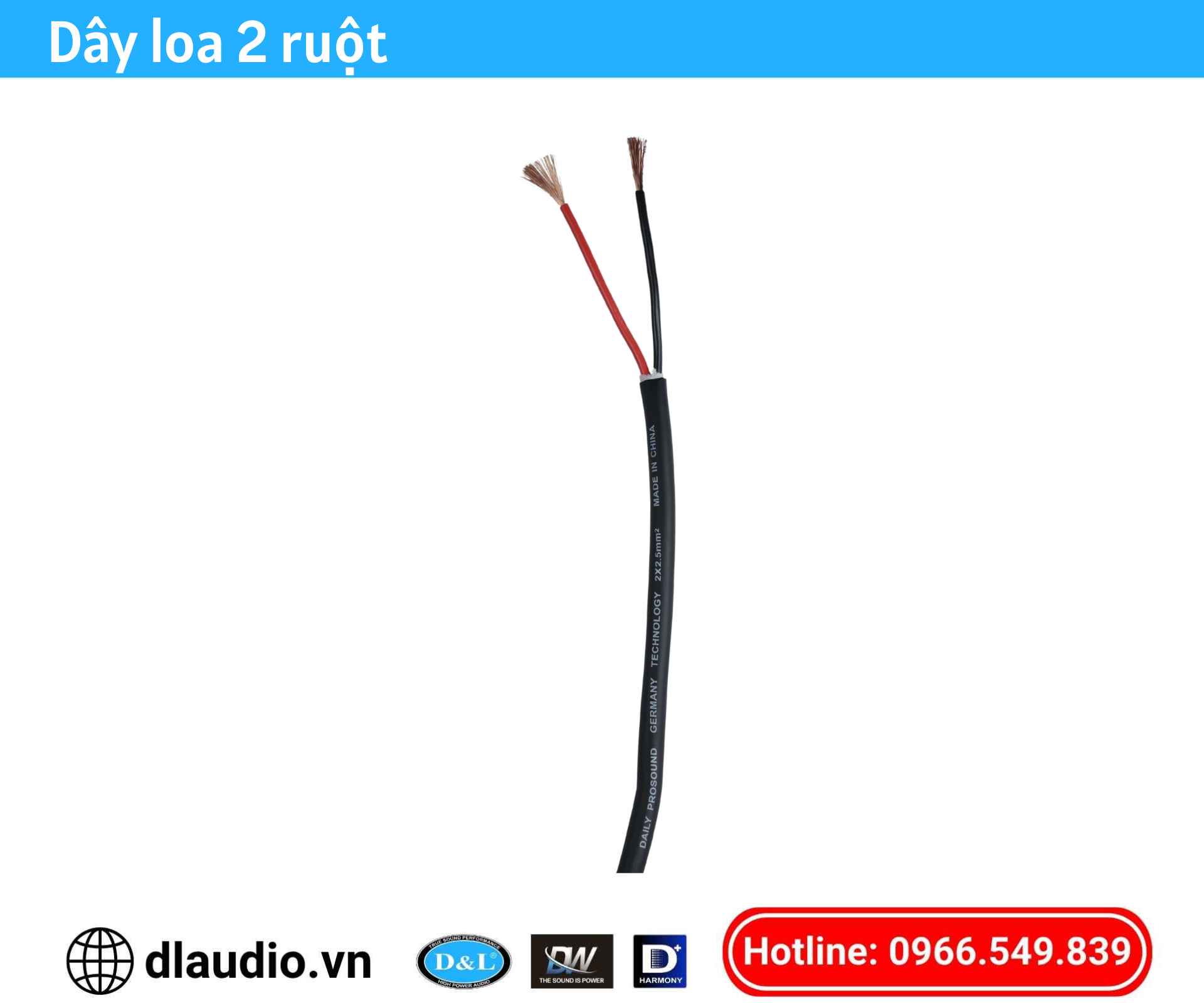 Dây Loa 2 ruột D&L